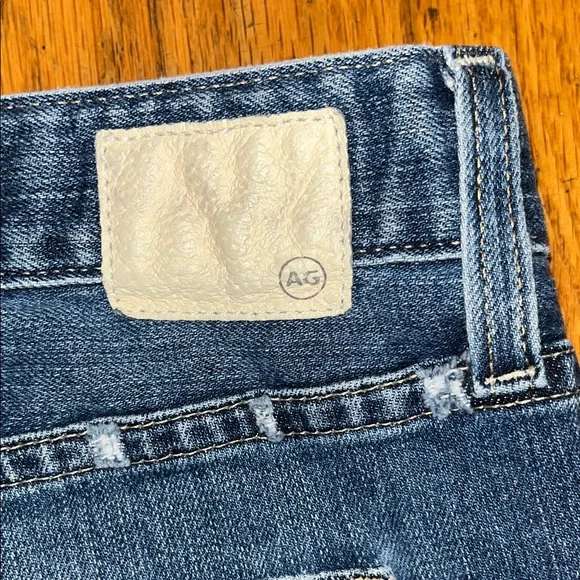 AG Adriano Goldschmied The Ex Boyfriend Slim Blue Denim Jeans Size 29 - Picture 12 of 16